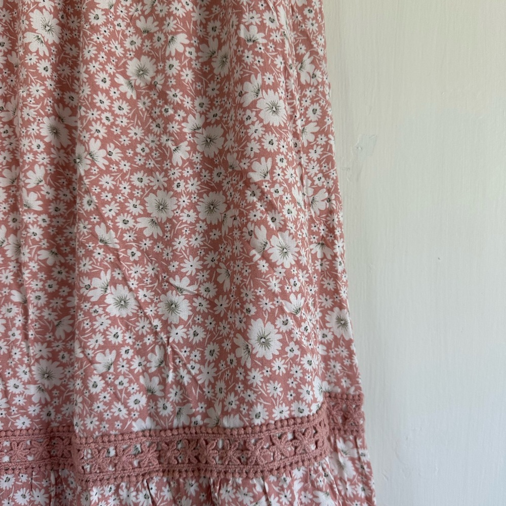 Floral Pink Maxi Skirt - Picture 4 of 4